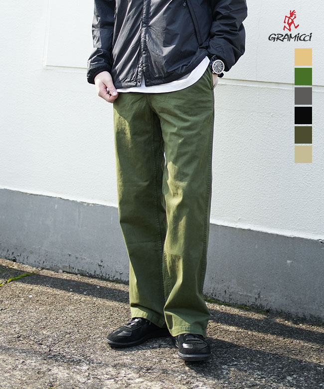 GRAMICCI(グラミチ) REGULAR FIT PANT レギュラーフィットパンツ メンズ ボトムス イージーパンツ クライミングパンツ ボルダリングパンツ スラックス [GMP5-SJP01]｜WOODY HOUSE／ウッディーハウス