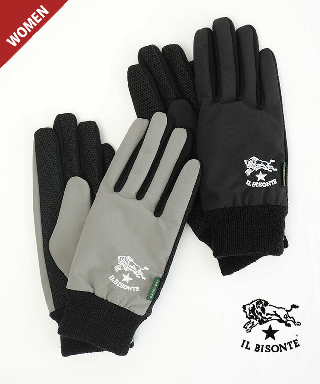 ◇【国内正規販売店】IL BISONTE(イルビゾンテ)【2025 AUTUMN WINTER COLLECTION】グローブ 手袋 五本指【メール便対応可】 [54252309282]｜WOODY HOUSE／ウッディーハウス