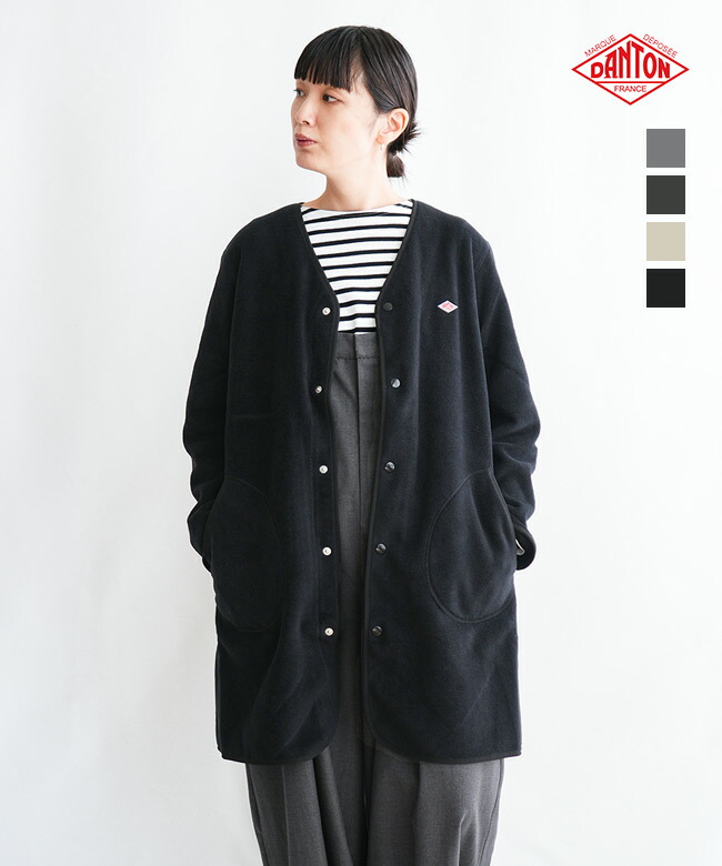 楽天市場】◇[JD-8992]DANTON(ダントン) FLEECE COLLARLESS COAT