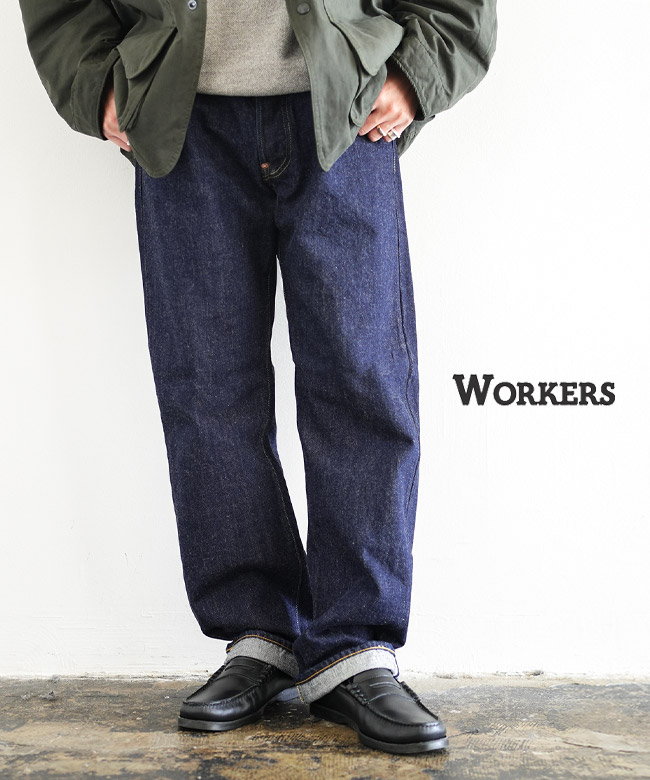 WORKERS(ワーカーズ) 37 801XH,Crotch Rivet メンズ ボトムス デニムパンツ ジーンズ ジーパン 37モデル 1937 ワイドパンツ ゆったり [2510ID2]