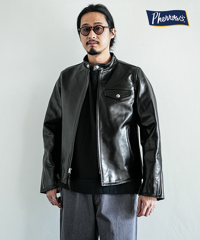 PHERROWS フェローズ モーターサイクルジャケット ライダース 楽天市場】PHEROW'S PHERROW'S フェローズ 茶芯|ホースハイド