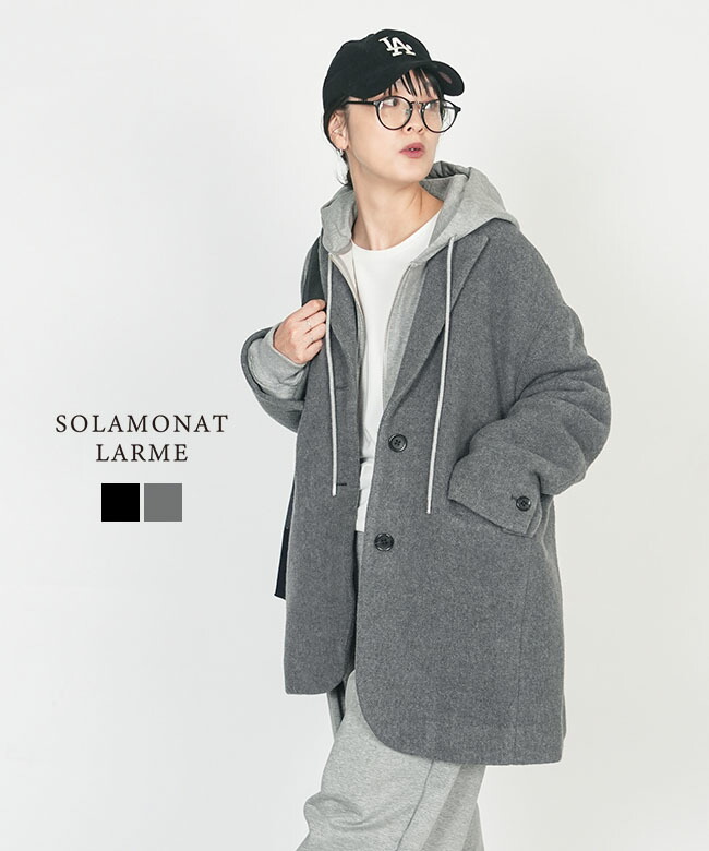 【SALE 30%OFF】◇SOLAMONAT LARME(ソラモナラーム) メルトンジャケット レディース アウター ショートコート セール [LARM-IT-JKMT] 18,803円