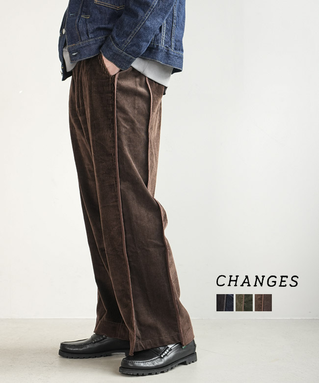 BOTTEGAコーデュロイパンツ Bottega Veneta: Blue Embossed Corduroy Suede Trousers | SSENSE