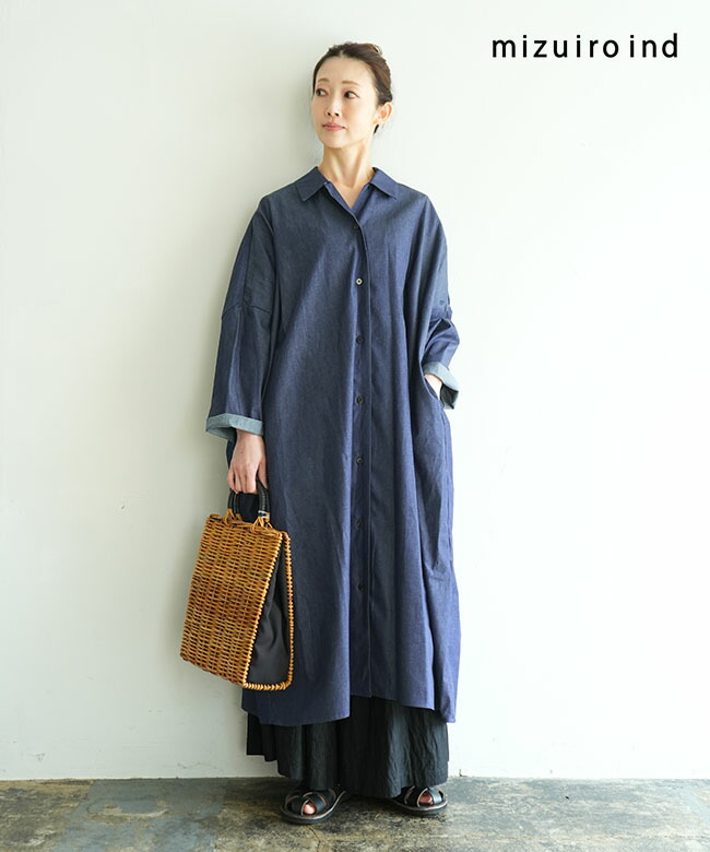 楽天市場】【SALE 20%OFF】mizuiro ind(ミズイロインド) デニムワイド