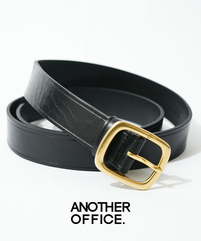 [AOEFAC007]【保存箱付き】ANOTHER OFFICE(アナザーオフィス)UTILITY LEATHER BELT ユーティリティ レザーベルト