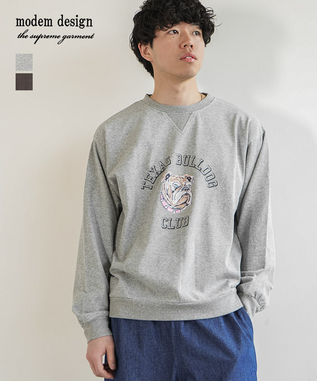 【クーポンで20%OFF】[M-2510251]modem design(モデムデザイン) BULLDOG Plain Stitch Sweat ブルドッグ プレーン ステッチ スウェット メンズ トップス トレーナー カットソー プルオーバー スウェットシャツ