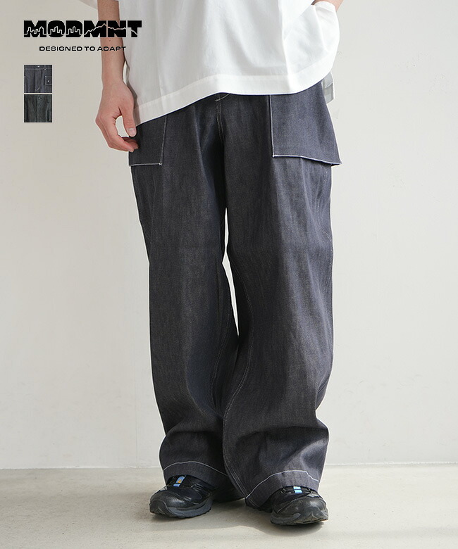 MODMNT(モドメント) MNK PANTS モンキーパンツ メンズ ボトムス デニムパンツ ジーンズ カーゴパンツ ミリタリーパンツ ワイドパンツ[M2600-1D011F]