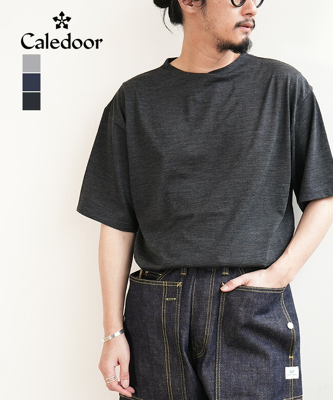 Caledoor(カレドアー) Light Merino Wool T-Shirt ライトメリノウールTシャツ メンズ トップス クルーネック 半袖 ベースレイヤー[6061-1701]