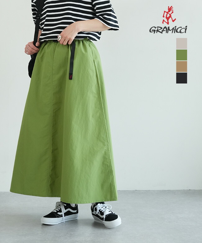 楽天市場】GRAMICCI(グラミチ) NYLON FLARE SKIRT ナイロンフレア