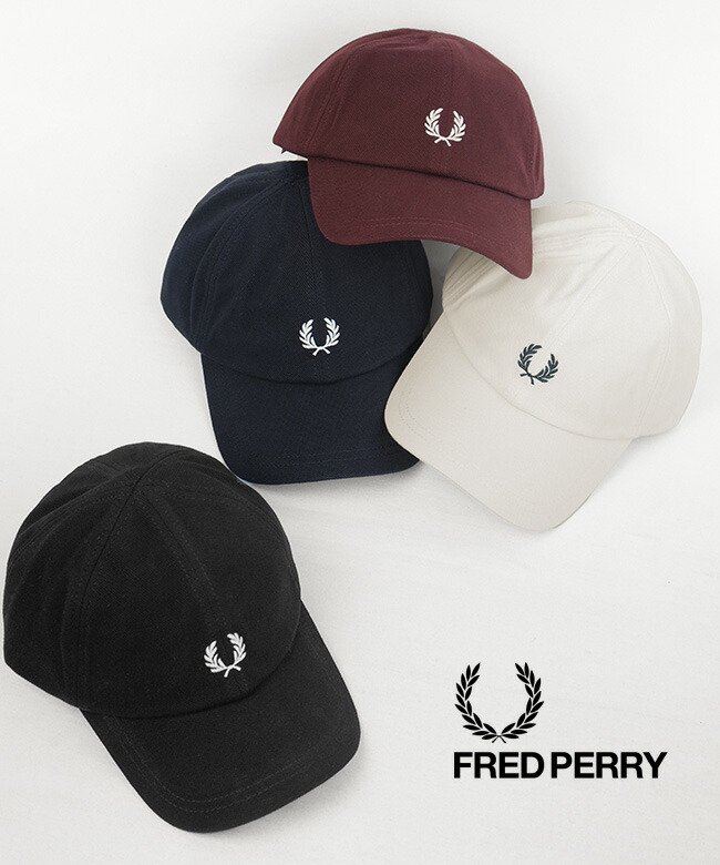 FRED PERRY(フレッドペリー) Pique Classic Cap ピケキャップ メンズ レディース 帽子 [HW2295]