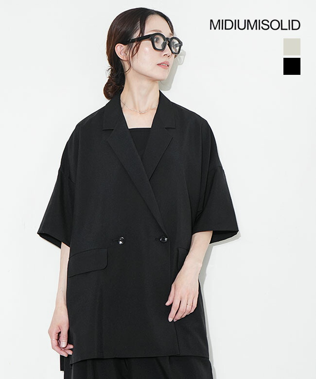 【SALE 20%OFF】MIDIUMISOLID(ミディウミソリッド) light wide JK ライトワイドジャケット レディース トップス アウター セットアップ [2-17206562] セール｜WOODY HOUSE／ウッディーハウス