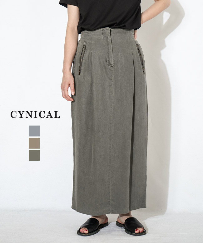 【SALE 20%OFF】CYNICAL(シニカル) ピグメントダイタイトスカート レディース スカート ボトムス [612-96085] セール｜WOODY HOUSE／ウッディーハウス