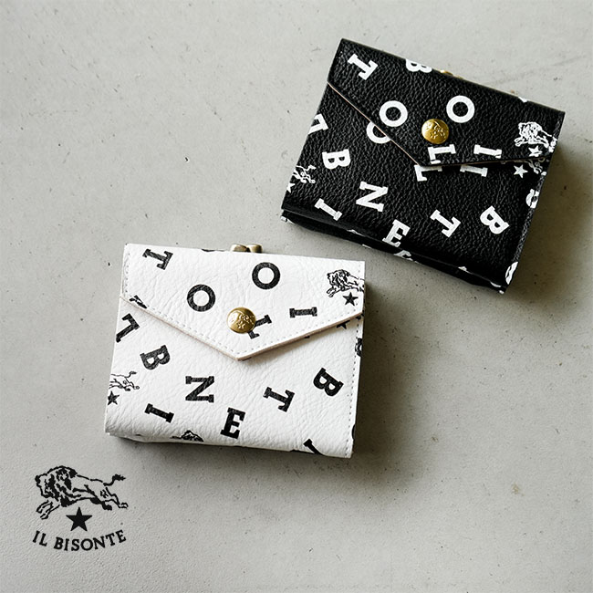 ◇【国内正規販売店】IL BISONTE(イルビゾンテ) 2023 AUTUMN WINTER COLLECTION ウォレット 二つ折りがま口財布 [54232310741]