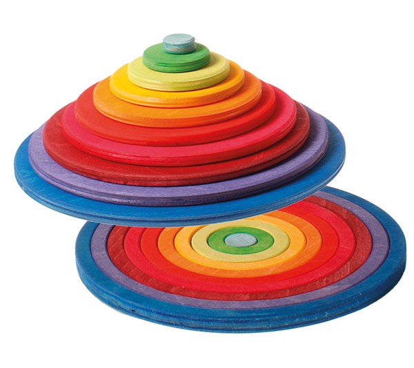 楽天市場】Grimm's Spiel & Holz Design グリムス社 半円盤 レインボー