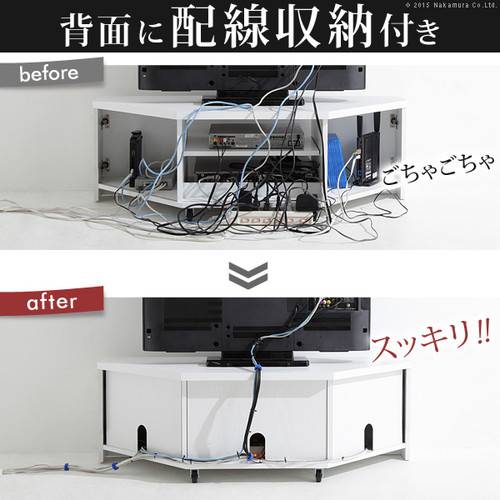 テレビ台 コーナー ローボード おしゃれ 安い 背面収納 配線 北欧 テレビボード 棚 木製 ロータイプ 幅110 キャスター付き 移動式 ウォールナット ホワイト 白 32型 37型 Scadep Org