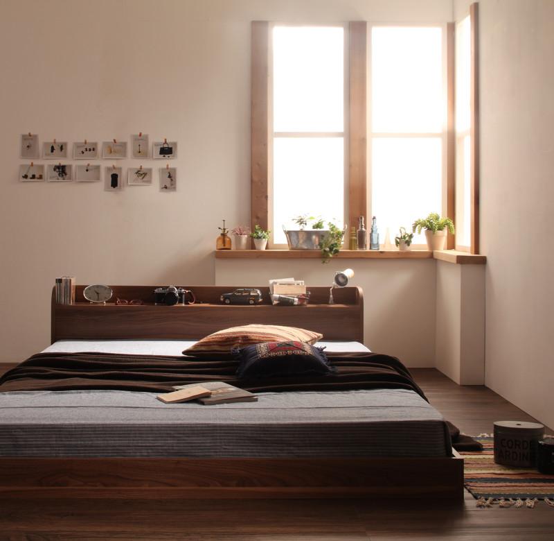 携帯 メガネ スマホ リモコン 充電 Sボンネルcマットレス付 おしゃれ コンセント メガネ ローベッド ダブル メガネ リモコン フレーム ヴィンテージ ロータイプ 充電 メンズ ベッド フレーム 低床 モダン ヴィンテージ ローベッド 棚 モダン 棚 北欧 北欧 低い 枕元 S