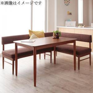 4人用 スタイリッシュ L型 ダイニングセット ファミレス風 ダイニングテーブルセット コーナーソファー L字 座面低め 椅子 食卓 安い 3点 ベンチ おしゃれ 北欧 机 ソファ1 肘ソファ1 幅150 デザイナーズ クール スタイリッシュ ミッドセンチュリー カバー オーク 座