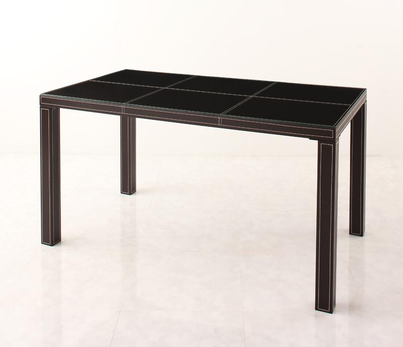 イタリア ダイニングテーブル ガラス テーブル レザー 食卓 送料無料 インテリア 寝具 収納 幅135 おしゃれ ウェンジブラウン ダイニング テーブル イタリア ダイニング ガラステーブル 茶色 かわいい 食卓 レザー ガラステーブル 幅135 ウェンジブラウン 茶色