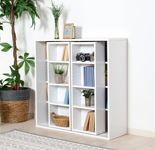 楽天市場】【送料無料】収納家具 ダブルスライドラック 幅89cm