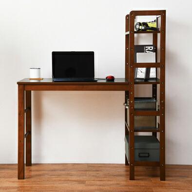 人気ショップが最安値挑戦 楽天市場 パソコンデスク 本棚 勉強机 Pcデスク おしゃれ 安い 北欧 シンプル オフィスデスク 大人 子供 可動棚 約 幅105 奥行52 高さ1cm Woods ウッズ 在庫限り Weddies Com