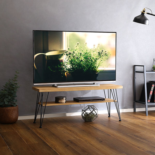 テレビ受像機台 置き目ゲーム盤 かっこ良い 坦々たる 納める付き添い人 架線 北欧 棚 木製 置き目手合い 仕合わせ 西海岸 ヴィンテージ アイアン 古材 ブルックリン 幅110 19型 24型 32型 37型 40型 42型 43型 45型 48型 49型 50型 リコーダー 映像媒体 ウォールナットブラウン 自然的 スチール写真 テレビ台・ローボード-インテリア・寝具・収納-収納家具