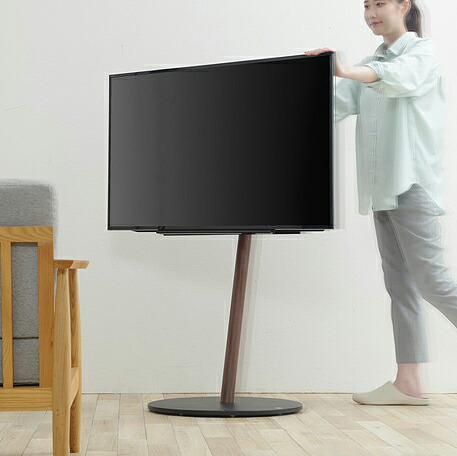 テレビスタンド モニタースタンド テレビ台 壁寄せ 薄型 モニター台 オフィス スリム 業務用 自立 床置き 高さ調節 上下昇降式 調節 ラージタイプ キャスター付き 移動式 可動式 回転 耐震 50型 55型 60型 65型 70型 75型 80型 パイプ ポールタイプ 棒 円形 丸型