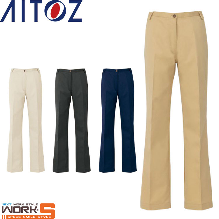 きよみず 楽天市場】AITOZ アイトス54503 レディースチノパンツ S M L LL オール