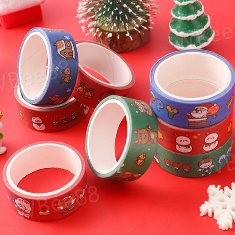 楽天市場】マスキングテープ ホワイトクリスマス 12巻セット