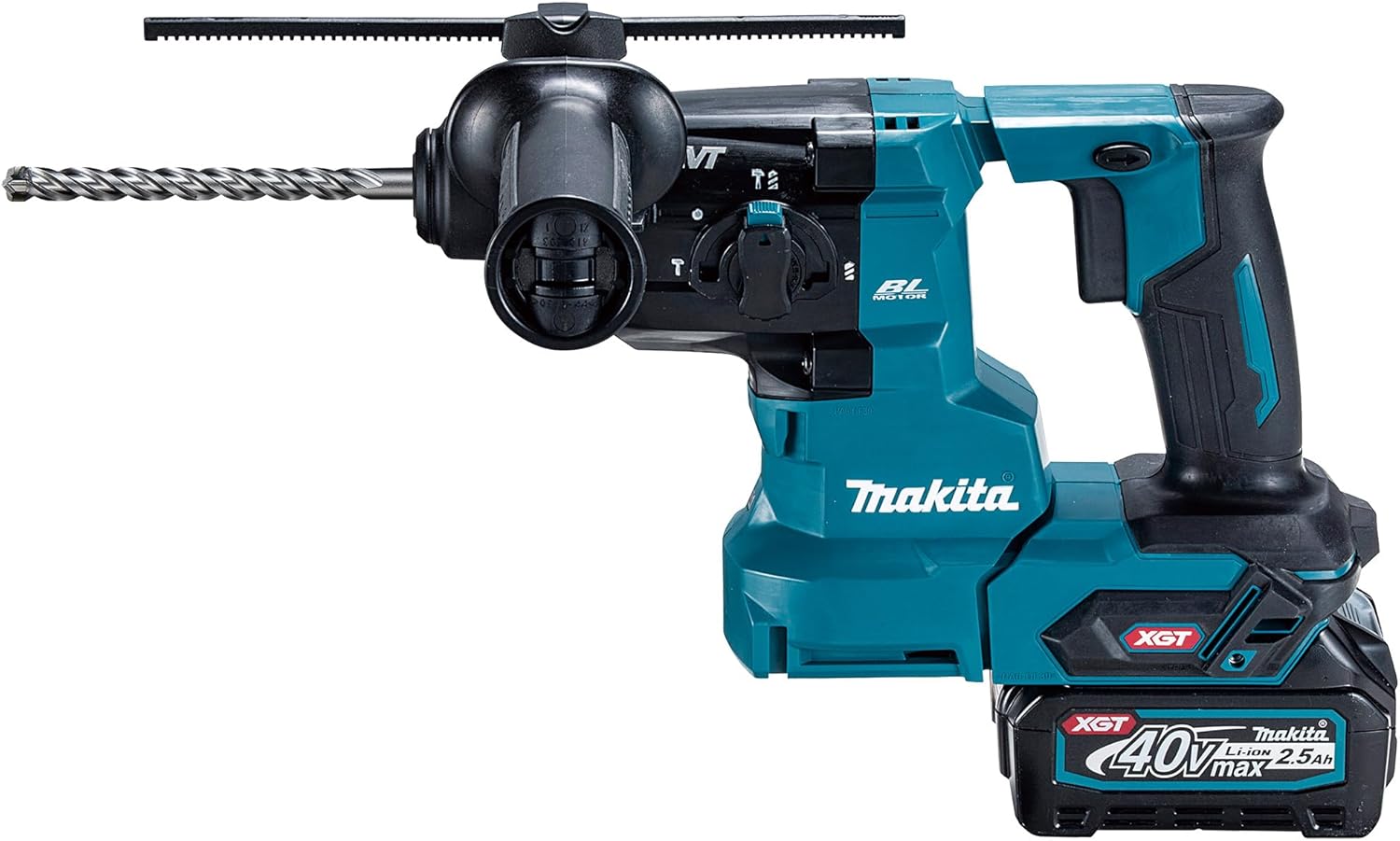 マキタ(Makita) 申し受ける式ハンマドリル 40Vmax2.5Ah バッテリ2本・申し受ける器・容れもの付 HR010GRDX