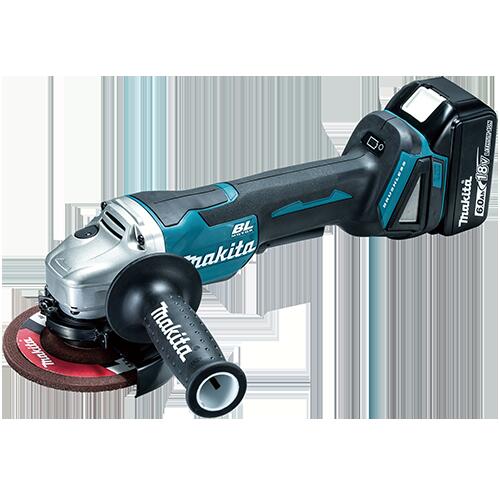 マキタ(Makita) １２５粍申し受ける式ディスクグラインダ 18V6Ah バッテリ2本・申し受ける器・容れもの付 GA508DRGX