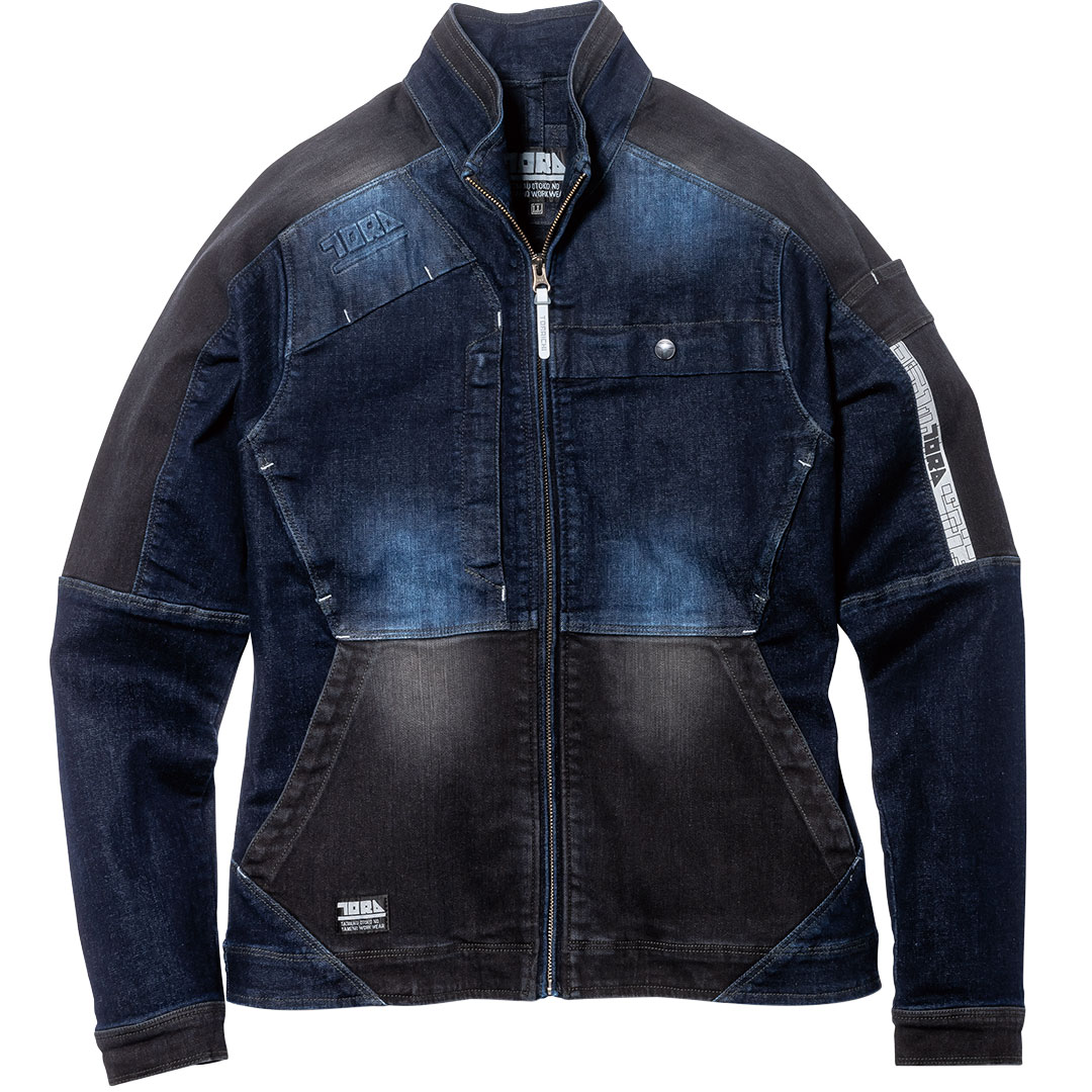 楽天市場】寅壱 デニムブルゾン 8840-124 高強度 ストレッチ 再帰性