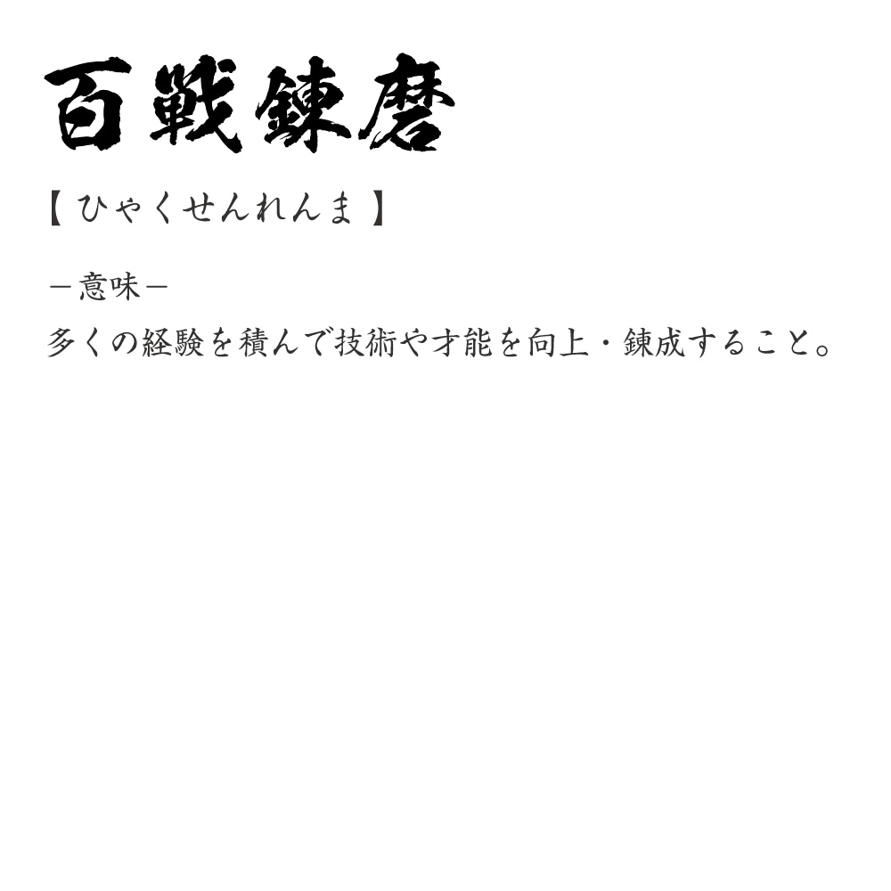 楽天市場 百戦錬磨 ひゃくせんれんま オリジナル Tシャツ 書道家が書く プリント Tシャツ 四字熟語 メンズ レディース キッズ S M L Ll Xl Xxl 1 130 140 150 G S G M G L つなぎ服と作業服のワークプロ