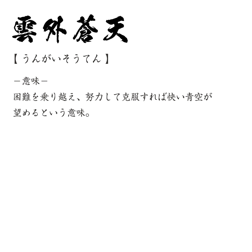 楽天市場 雲外蒼天 うんがいそうてん オリジナル Tシャツ 書道家が書く プリント Tシャツ 四字熟語 メンズ レディース キッズ S M L Ll Xl Xxl 1 130 140 150 G S G M G L つなぎ服と作業服のワークプロ