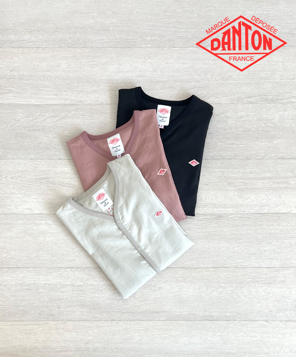 【送料無料】【正規取扱店】DANTON メンズ シャツカーディガン ダントン 春夏 ライトアウター リネン混 羽織り 軽量 シワになりにくい ドットボタン おしゃれ シンプル カジュアル