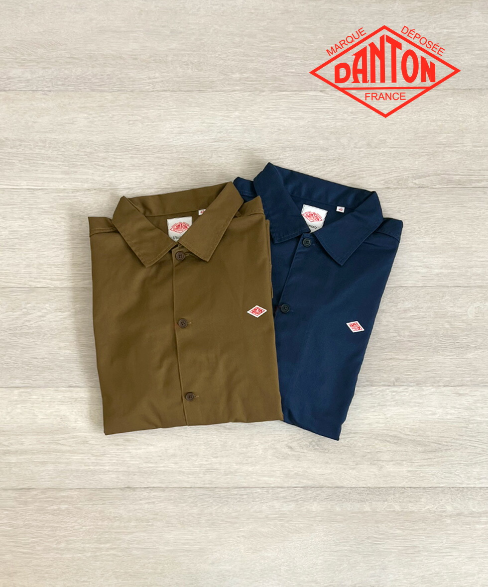 DANTON MEN'S T/C TWILL LONG SLEEVE SHIRT ダントン ツイル ロングスリーブシャツ 2025AW メンズシャツ 長袖シャツ ワークテイスト 羽織り 15,246円