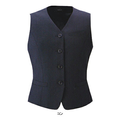 事務服・制服・オフィスウェア ピエ V9550 ベスト 17号-19号[作業服から事務服まで総アイテム数10万点以上!][綺麗で丁寧な刺しゅう職人の店]