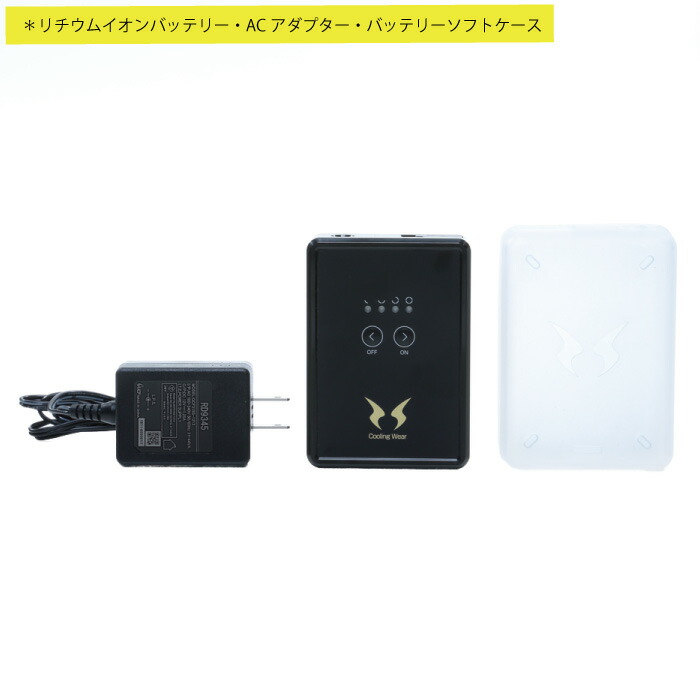 サンエス 空調風神服 RD9890J リチウムイオンバッテリーセット(4セルバッテリー、ACアダプター、バッテリーソフトケース)
