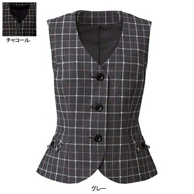 事務服・制服・オフィスウェア ヌーヴォ FV35808 ベスト 5号-19号|作業服・空調服・防寒着キンショウ