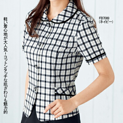 事務服・制服・オフィスウェア ヌーヴォ FB7089 オーバーブラウス 21号-23号