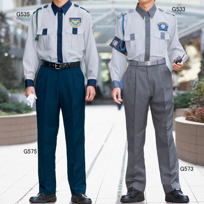 警備服・防犯商品 G-best G533 夏長袖シャツ SS-5L ワッペンや吊紐は付属なし セキュリティ
