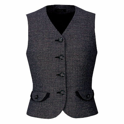 事務服・制服・オフィスウェア ピエ V0431-90 ベスト(4ツボタン) 7号|作業服・空調服・防寒着キンショウ