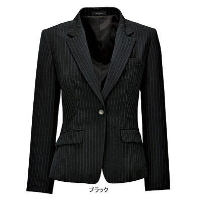 事務服・制服・オフィスウェア ピエ J9420-99 ジャケット 19号・ブラック|作業服・空調服・防寒着キンショウ