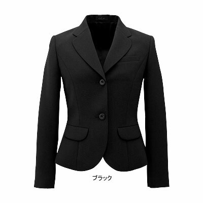 事務服・制服・オフィスウェア ピエ J9570-99 ジャケット(ピンクドット) 13号・ブラック
