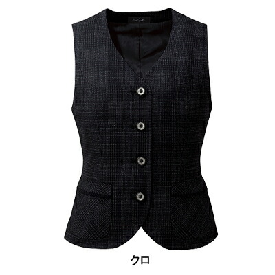 事務服・制服・オフィスウェア ピエ V8111 ベスト(4ツボタン) 21号|作業服・空調服・防寒着キンショウ
