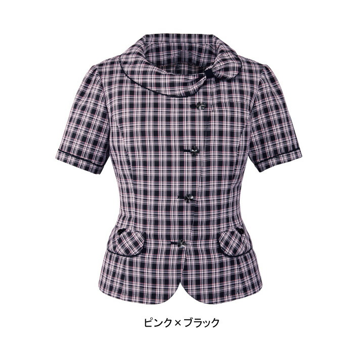 事務服・制服・オフィスウェア ヌーヴォ FB71205 オーバーブラウス 21号-23号