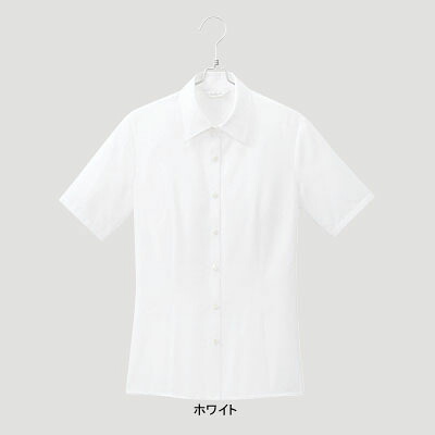 事務服・制服・オフィスウェア ピエ B2610-01 半袖ブラウス 17号-19号