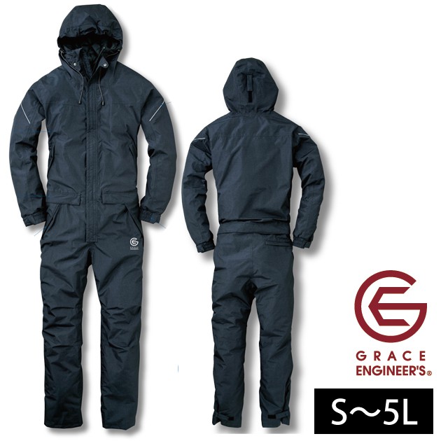 買い保障できる 作業着 作業服 おしゃれ レディース対応 Grace ツナギ服 つなぎ Engineer S ネーム刺繍 刺繍 ワークウェア 大きいサイズ メンズ 作業つなぎ 防寒つなぎ 防寒ウエア 防寒ウェア 作業用防寒着 仕事着 防寒作業着 防寒作業服 Ge 7 防寒ツナギ グレース