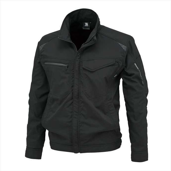 TS DESIGN (TSデザイン) ストレッチタフワークジャケット ブラックｘブラック 84636 2002 作業服 ユニフォーム 藤和