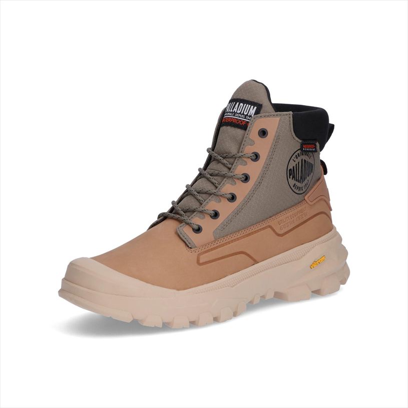 パラディウム PALLADIUM PALLARIDER SC WP+ メンズ ユニセックス スポーツ カジュアル シューズ 09541 (287)DUSKY-GREEN/BROWN|WORK TRUST