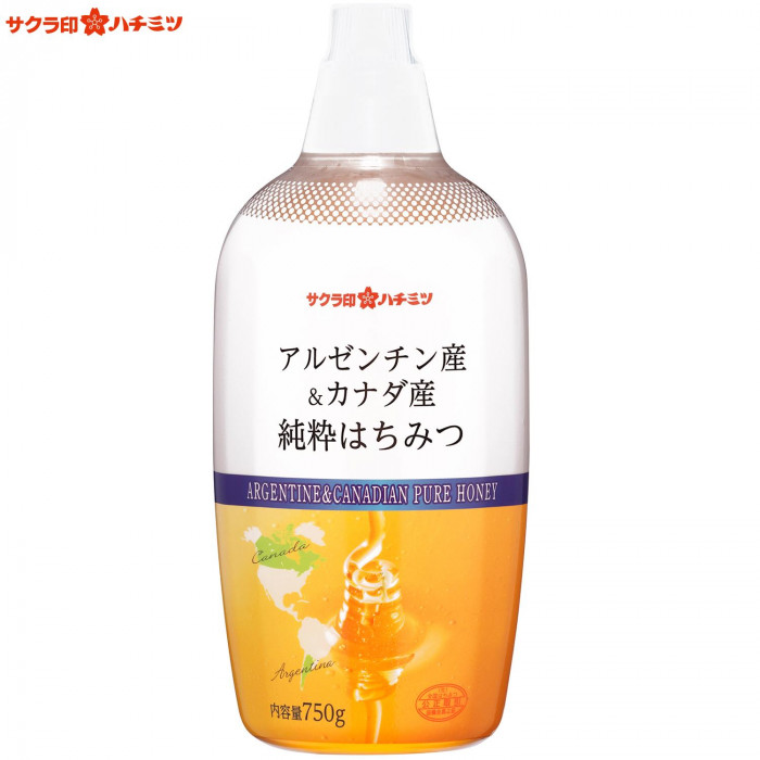 最大61%OFFクーポン サクラ印ハチミツ アルゼンチン産 カナダ産純粋はちみつ 750g×12本セット fucoa.cl